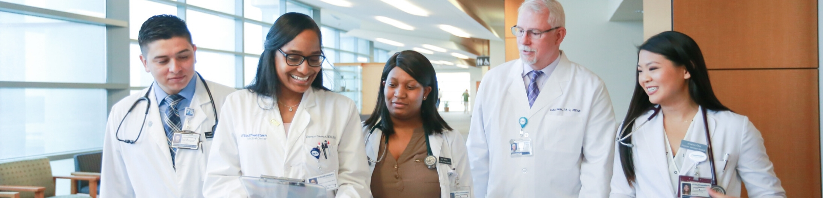 PA Students Walking in Hospital